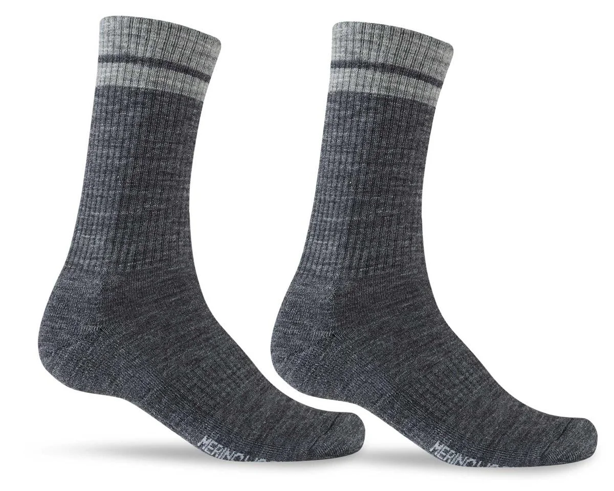 Giro Winter Merino Wool Socks (Charcoal/Grey) (M)